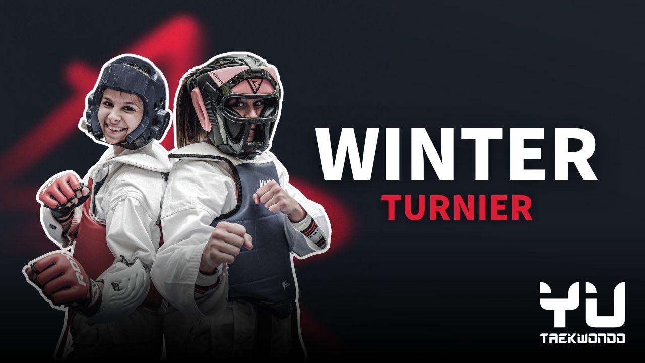 Zwei Taekwondo Schüler Posieren für das Taekwondo Winterturnier